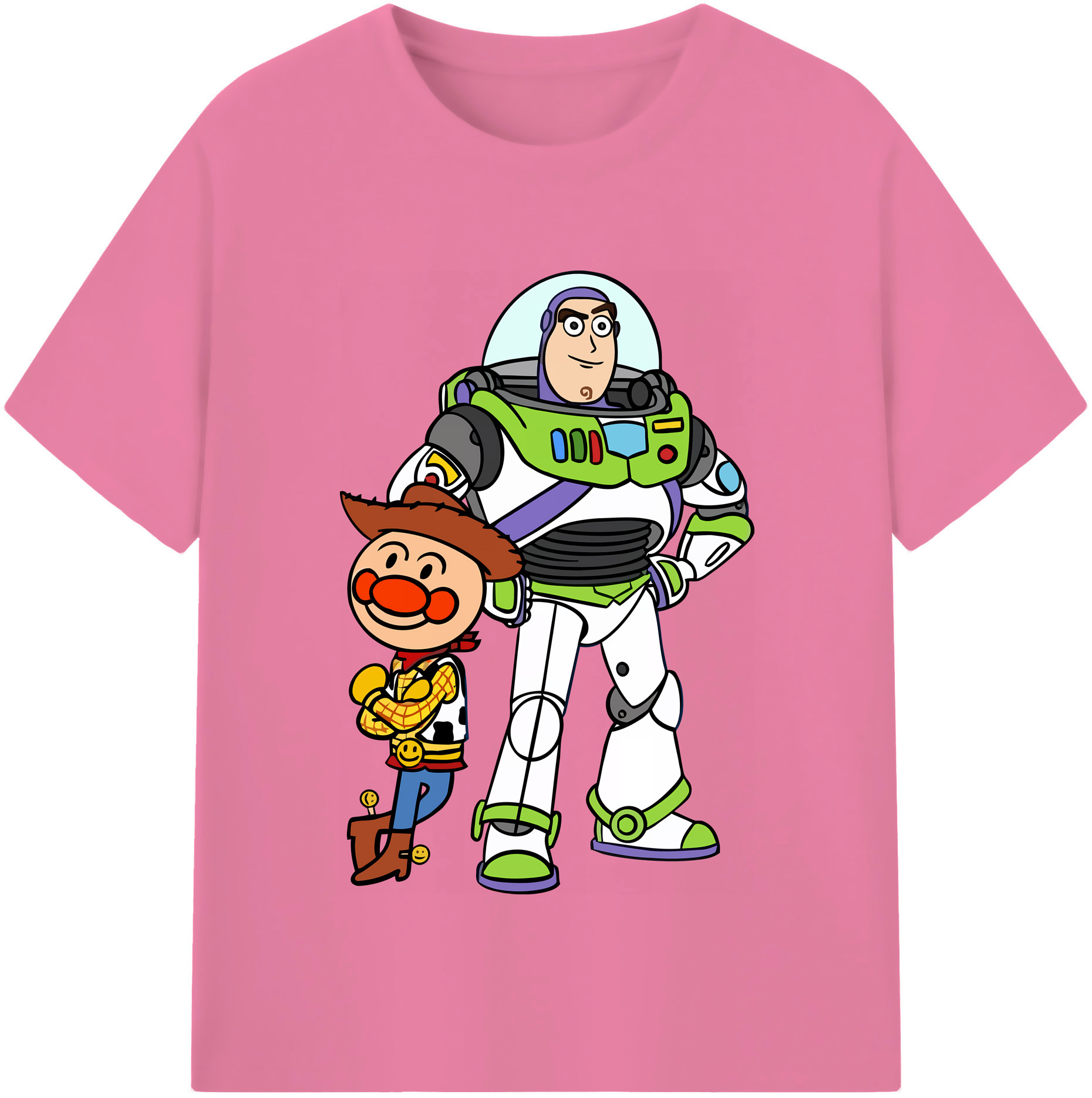 （画像用） アンパンマン Anpanman 綿100％半袖Tシャツ（フロントプリント）